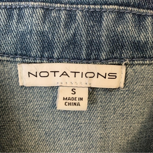 Notations | Small | NWT Women's Blue Denim Jean Jacket - Picture 6 of 7